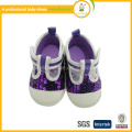 Zapatos de la promoción de las muchachas de la venta directa del bebé de la correa de la PU Eva Todas las estaciones Bling 2015 el bebé de los mocasines de cuero lindo se divierte los zapatos